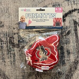 Ohio State Red Baby Mittens - Official Collegiate Fan Accessory